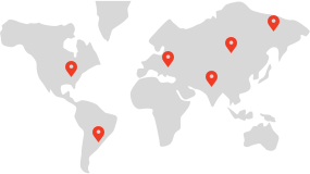 Image of a minimap with pins on several places