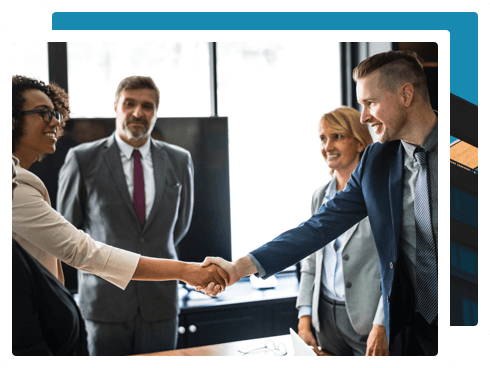 Image of two people handshaking